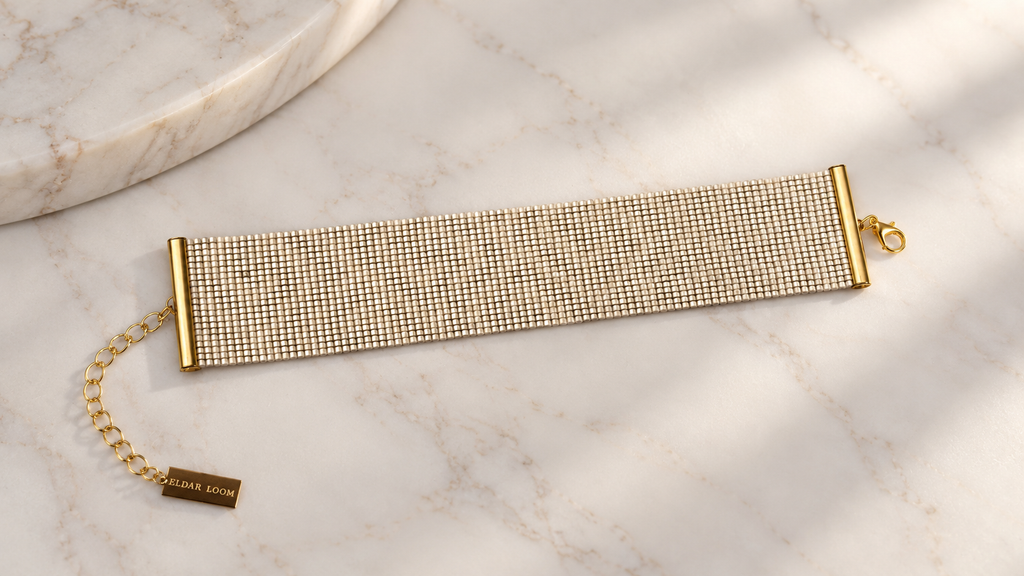 Élodie Bracelet — Silver and Pearl Ivory
