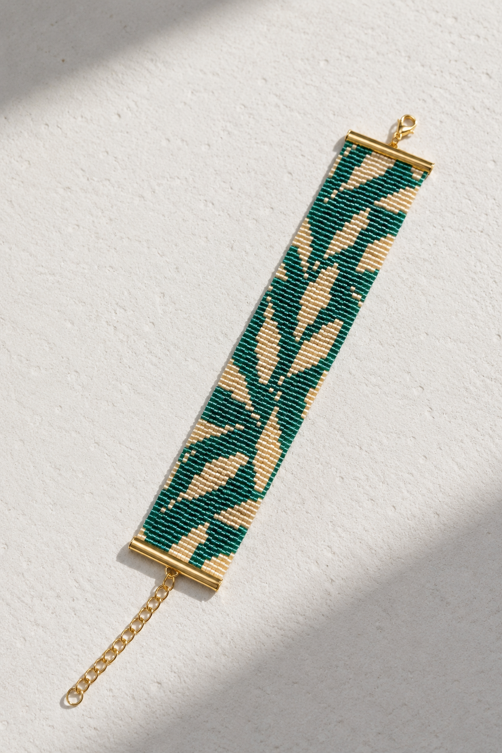 Elara Bracelet — Emerald & Ivory