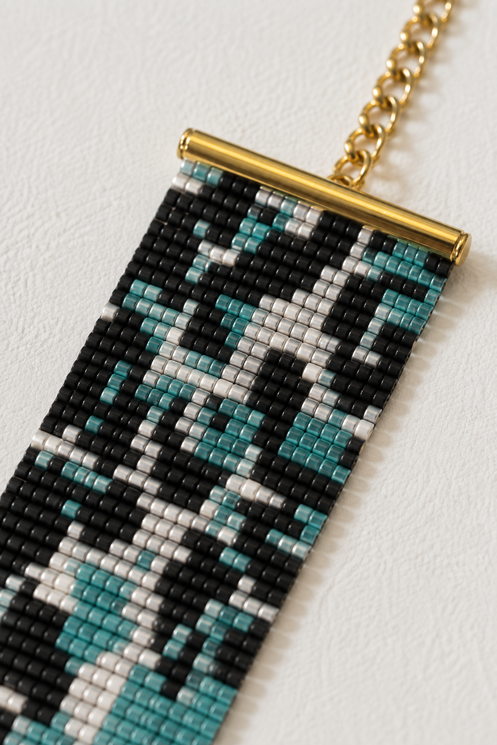 Pulsera Nieve — Turquesa, Negro y Perla