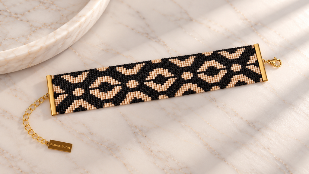 Pulsera Noa — Negro y Nude