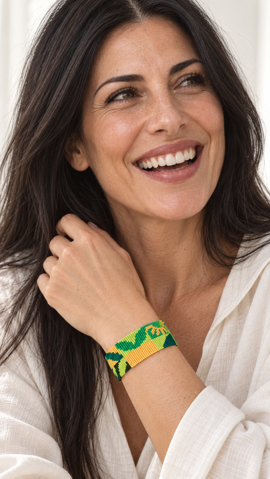 Pulsera Verdella — Verde, Lima, Amarillo y Verde Oscuro