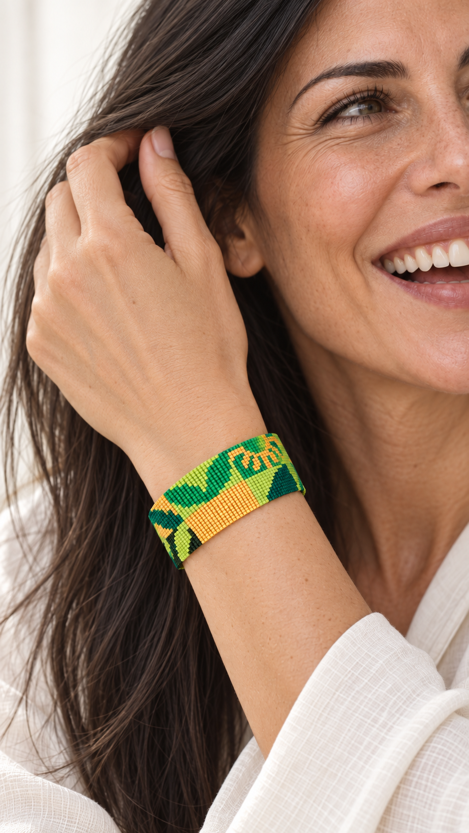 Verdella Bracelet — Green, Lime, Yellow & Dark Green