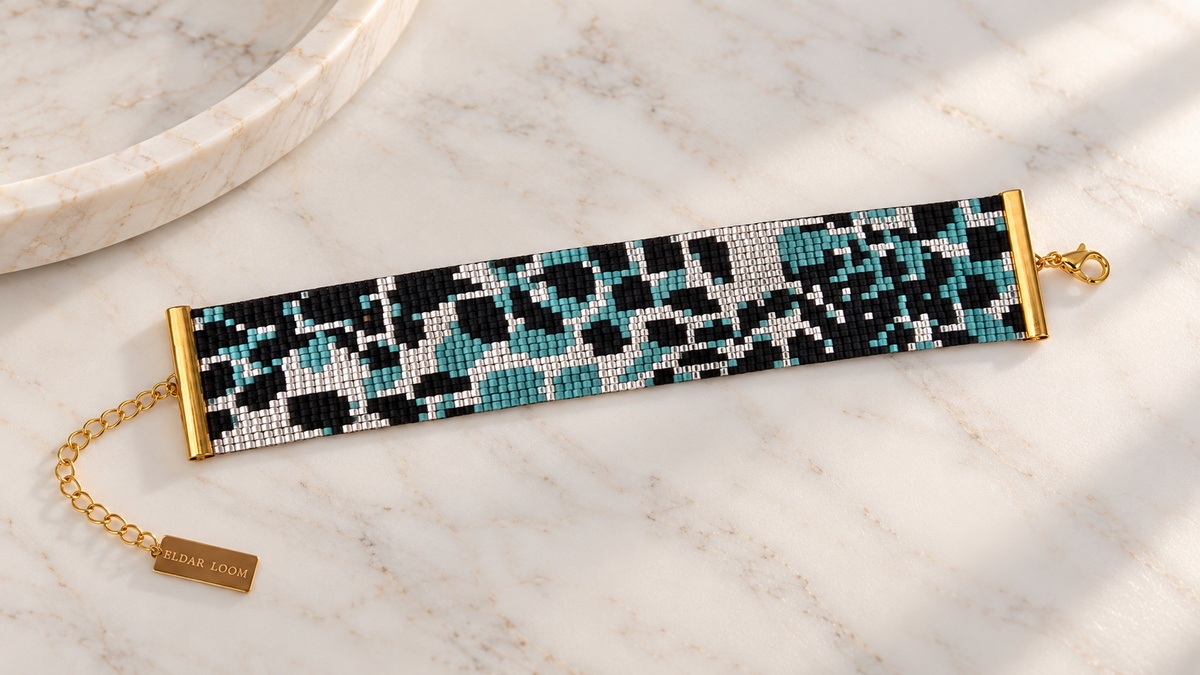 Nieve Bracelet — Turquoise, Black & Pearl